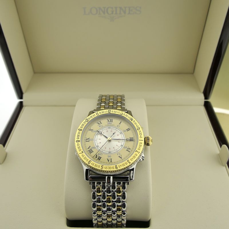Image 9 of Longines Hour Angle Lindbergh; Automatisch heren horloge