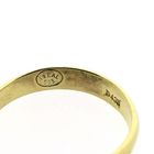 Image 6 of Gold solitaire ring with zirconia