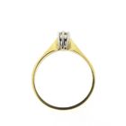 Image 3 of Gold solitaire ring with diamond | 0.16 ct.