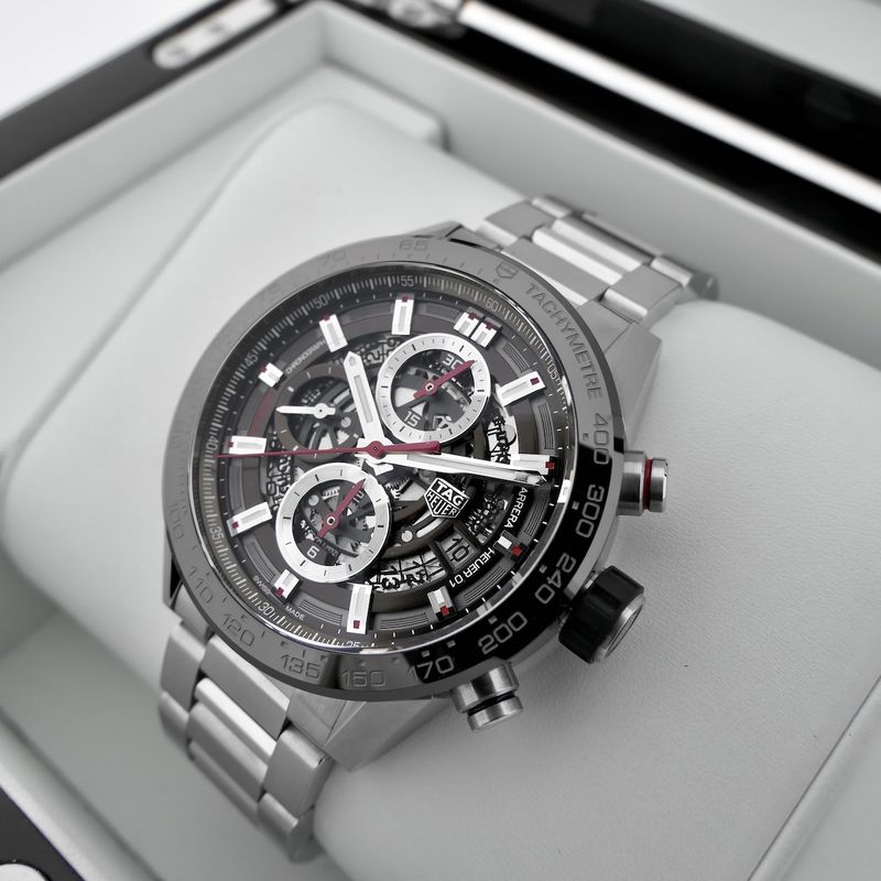 Image 12 of TAG Heuer Carrera 'Calibre 01' CAR201U; Chronograph men's watch