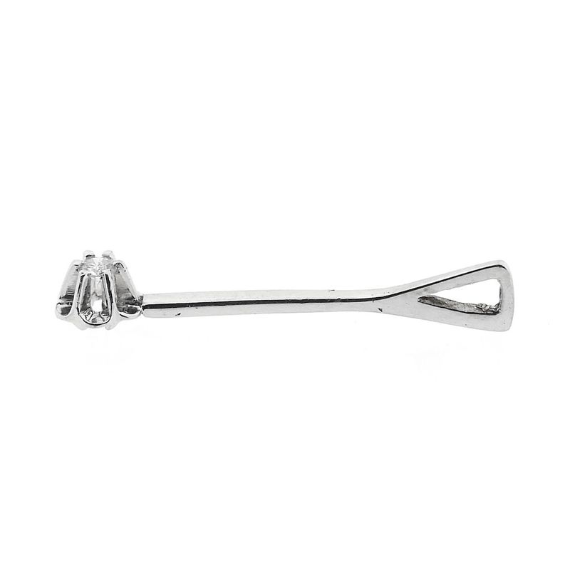 Image 8 of White gold pendant with diamond | 0.04 ct.