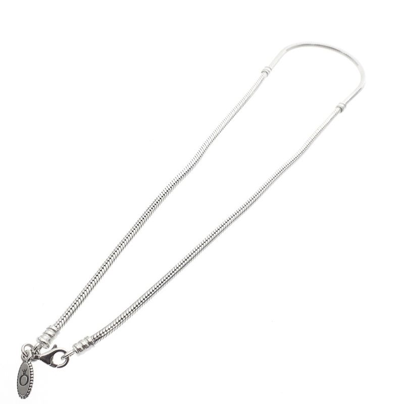 Image 6 of Pandora necklace; Silver; Lobster clasp | 42 cm