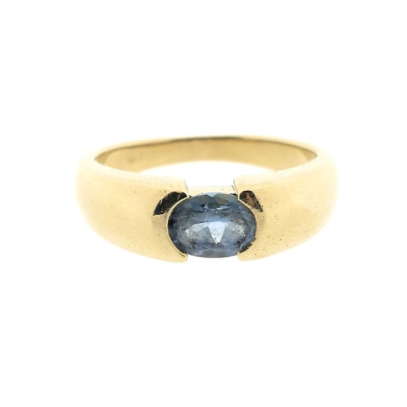 Image 3 of Gold ring with topaz