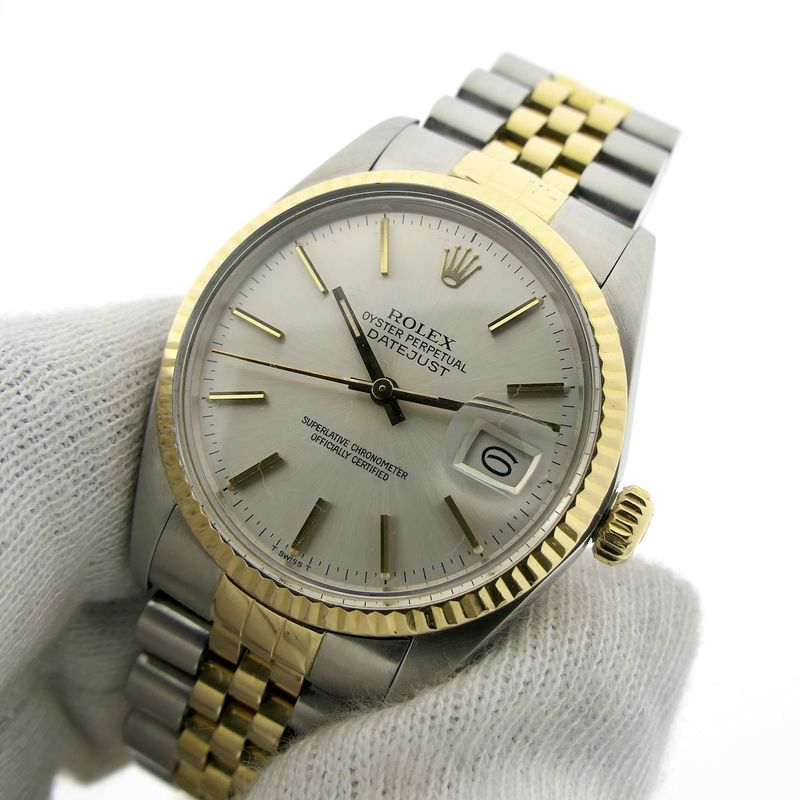 Image 9 of Rolex Datejust 16013; Vintage 18k gold/steel watch