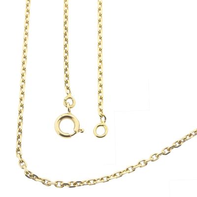 Image 1 of 18 carat gold anchor link chain.