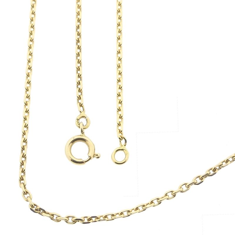 Image 1 of 18 carat gold anchor link chain.