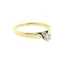 Image 9 of Gold solitaire ring with diamond | 0.14 ct.