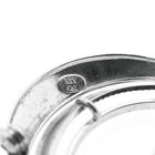 Image 6 of Silver Crescent Moon-Shaped Brooch