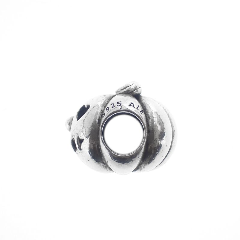 Image 6 of Pandora charm; Silver; Halloween Pumpkin
