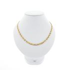 Image 1 of Two-tone gold navy link necklace