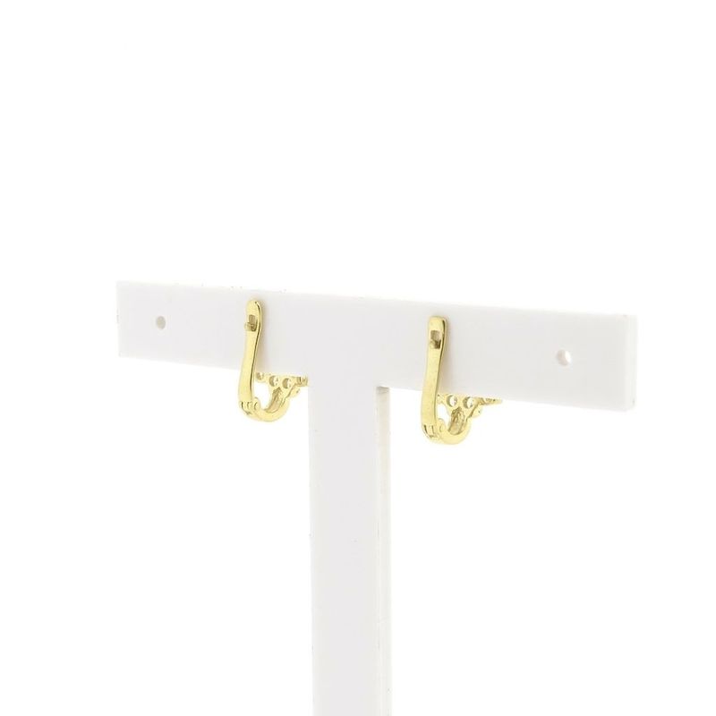 Image 4 of Gold earrings with zirconia