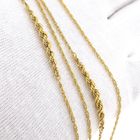 Image 7 of Twisted Link Chain; 14 Karat; 81.5 cm