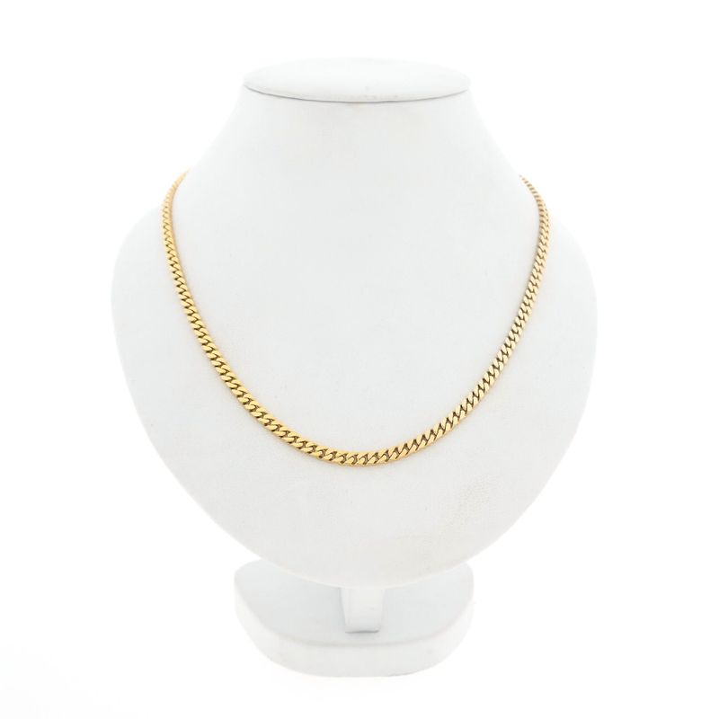 Image 1 of 8 carat flat gourmet link chain