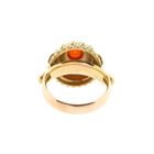 Image 6 of Vintage two-tone gold ring with carnelian