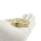 Image 10 of Golden Bismarck link bracelet.