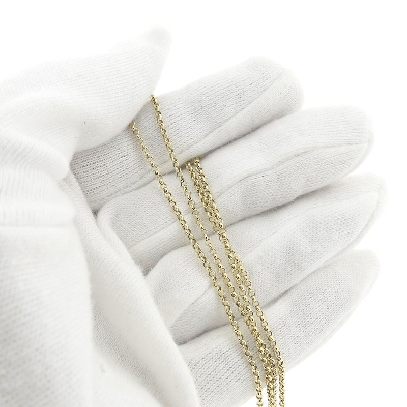 Image 5 of Gold jasseron link necklace | 59 cm