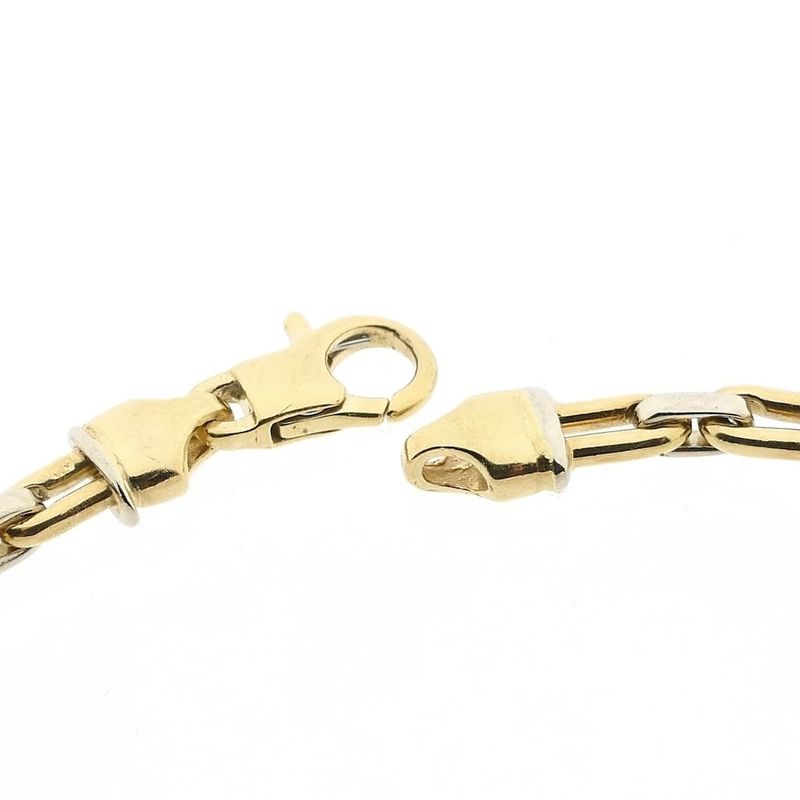 Image 4 of Bicolor Gold Fantasy Link Bracelet