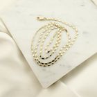 Image 7 of Golden fantasy link chain | 46 cm