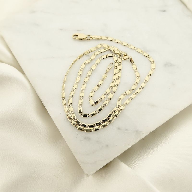 Image 7 of Golden fantasy link chain | 46 cm