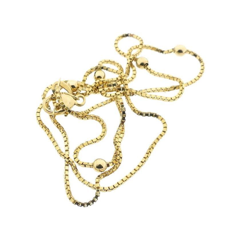 Image 7 of Golden Venetian link chain with balls