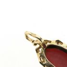 Image 5 of Gold pendant with red coral | Vintage