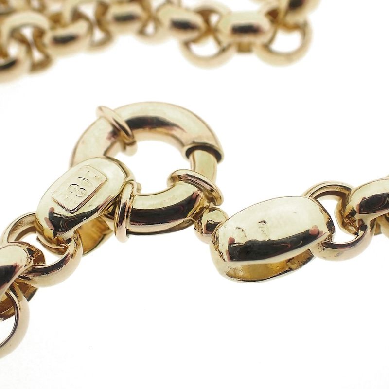 Image 4 of Gold jasseron link necklace | 45 cm