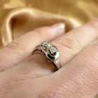 Image 8 of White gold fantasy ring with diamond | 0.06 ct.