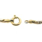 Image 7 of Two-tone gold cardan link necklace