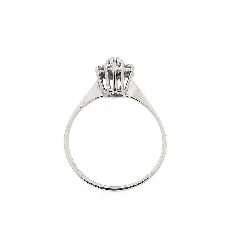 Image 5 of White gold entourage ring with diamond | 0.35 ct.