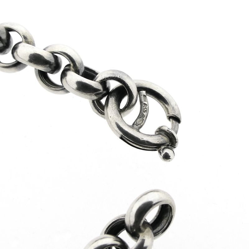 Image 4 of Silver long jasseron necklace | 81 cm