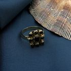 Image 8 of Vintage gold men's ring with garnet stones
