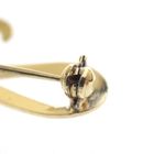 Image 5 of Gold letter brooch; letter H | Vintage