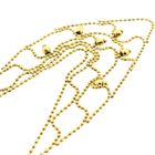 Image 8 of Gold Necklace with Ball Link; 14 Karat; 40 cm