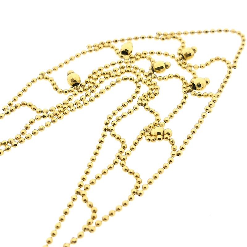 Image 8 of Gold Necklace with Ball Link; 14 Karat; 40 cm