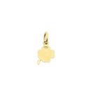 Image 3 of Gold four-leaf clover charm