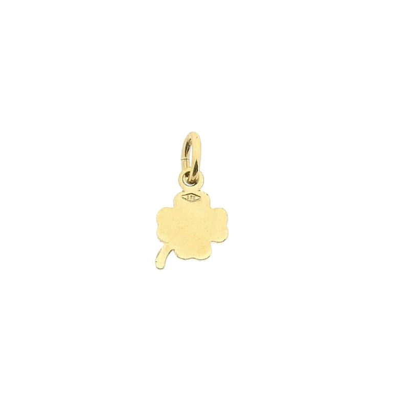 Image 3 of Gold four-leaf clover charm