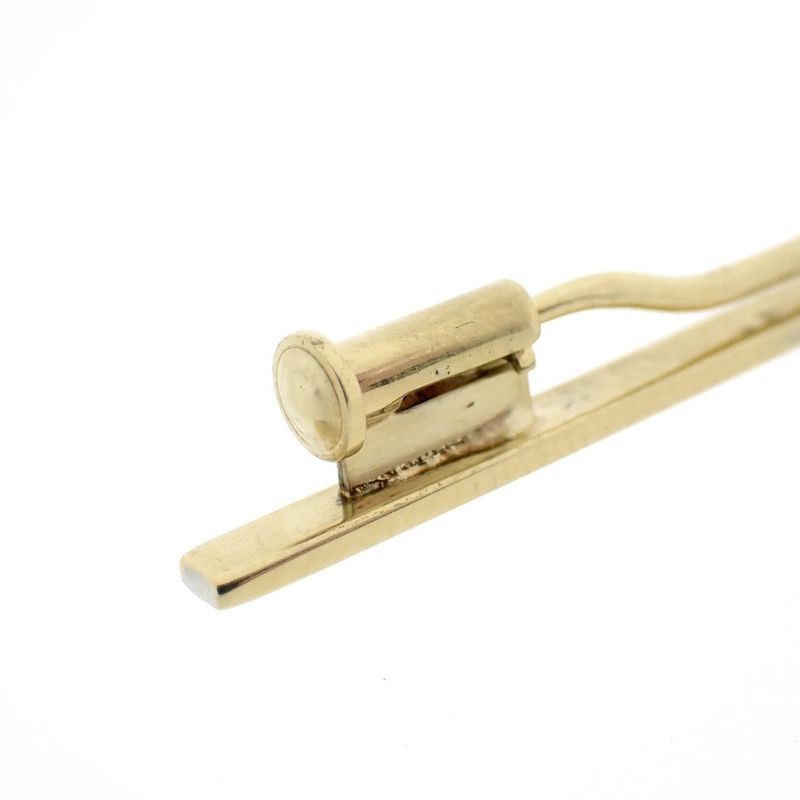 Image 7 of Gold long narrow brooch with diamond