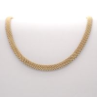 Exclusive gold women's necklace | 45 cm