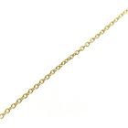 Image 9 of Gold thin anchor link bracelet with heart | 16.5 cm - 18.5 cm