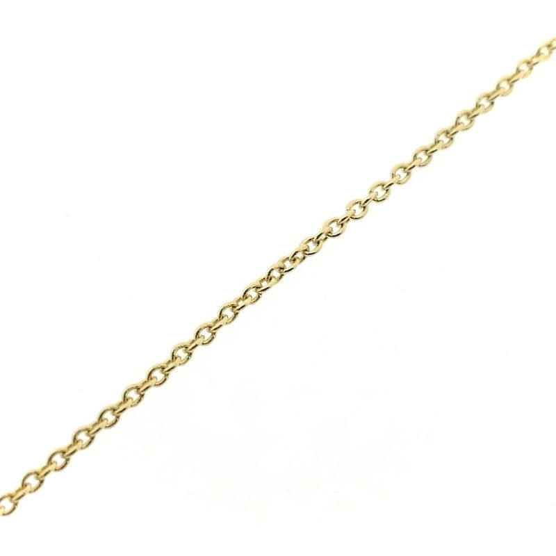 Image 9 of Gold thin anchor link bracelet with heart | 16.5 cm - 18.5 cm