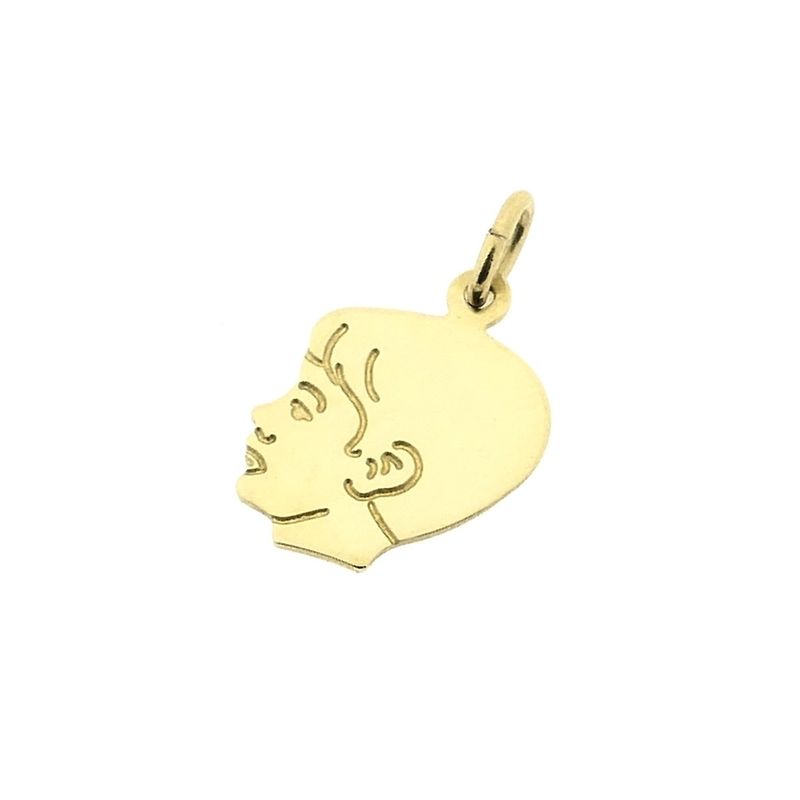 Image 8 of Gold pendant child's head boy
