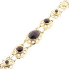 Image 8 of Gold Bracelet with Garnet; 14 Karat; 18.5 cm
