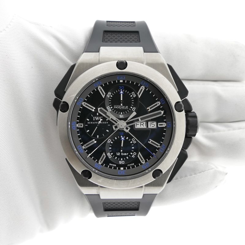 Image 11 of IWC Ingenieur 'Double Chronograph' IW376501; Automatic men's watch