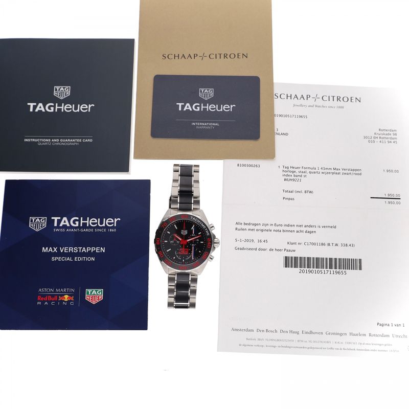 Image 12 of TAG Heuer Formula 1 'Max Verstappen Ltd.' CAZ101U.BA0843; Men's Watch