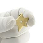 Image 12 of Gold star pendant with diamond; 0.14 ct.