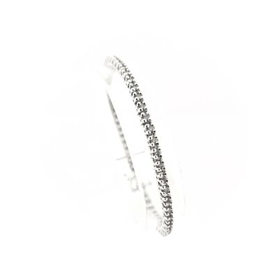 Image 1 of White gold tennis bracelet with diamond; 1.00 ct.