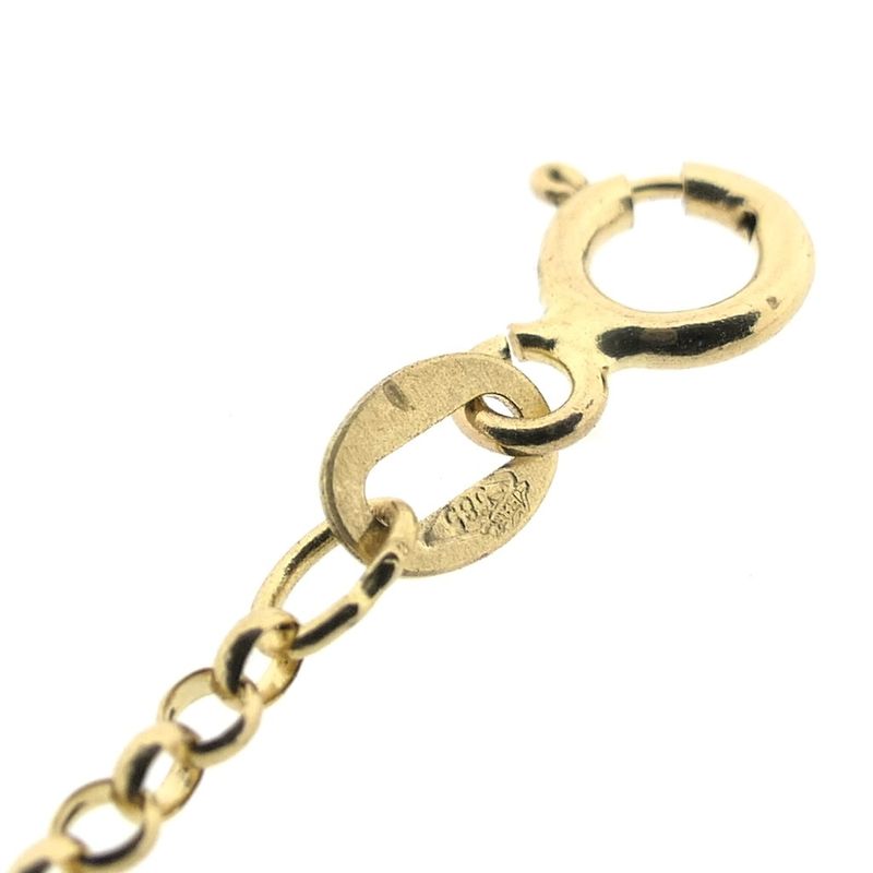 Image 8 of Gold jasseron link necklace | 42 cm