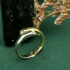 Image 11 of Two-tone gold Toi et moi ring with diamonds; 0.20 ct.