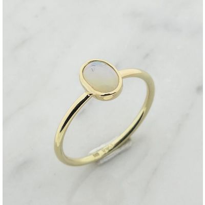 Image 1 of Gold ring with precious opal