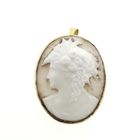 Image 1 of Gold brooch/pendant with cameo